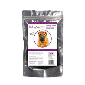 8052-cspi-001 Healthy Breeds Chinese Shar Pei Jerky Bites Turkey And 5 Oz
