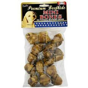 Healthy Hide 091093642079 Premium Beefhide Mini Bones 7 Pack Beef