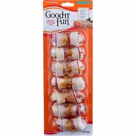 091093822228-2a Healthy Hide 2 Pack Good N Fun Dog Chew Bone Mini Triple Flavor 7 Ct