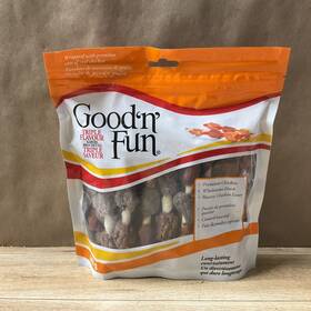 Healthy Hide 091093943770 Good N Fun Triple Kabobs Dog Treats Rawhide Chicken Duck Pork Beef Liver 12oz 18