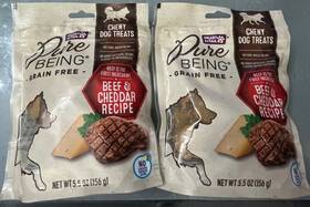 Heart To Tail 061459387704 Lotof 2 Bags Pure Being Grain Free Beef And Cheddar Chewy Dog Treats