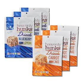 Heavenly Hunks 445022221232 Drizzle Variety Box 6 5oz Bags 6pk