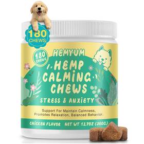 Hm-dcc-02 Hemyum Hemp Calming Chews For Dogs Anxiety Relief Sleep Aid Health