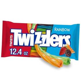 43212944 Hershey Twizzlers Twists Rainbow Flavored Licorice Style Low Fat Candy Bag 12.4 Oz