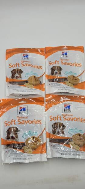 4-hills Hills 052742336008 Soft Dog Treats Savories With Peanut Butter And Banana Snacks
