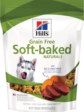 Hills 313112413447 Grain Free Dog Treats Soft-baked Naturals With Beef And Sweet Potatoes S