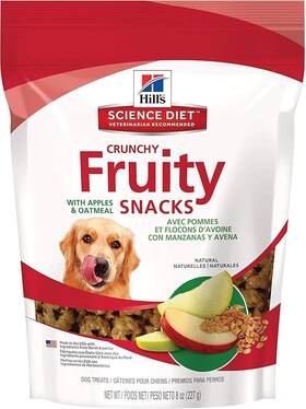 Hills 445046294267 Science Diet Fruit Dog Treats Crunchy Fruity Snacks With Apples 8oz