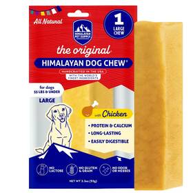 5210139 Himalayan Dog Chew Original Yak Cheese Chicken 1 Large Stick 3.3 Oz Glut