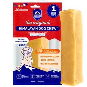 Himalayan Dog Chew 857164007716 Original Yak Cheese Peanut Butter 1 Large Stick 3.3 Oz Gluten Fr
