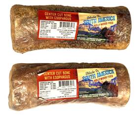 Hollywood Feed 819895023533 6 Inch Beef Bone For Dogs - Center Cut 2-pack Individually Packaged 9-12 Oz Each