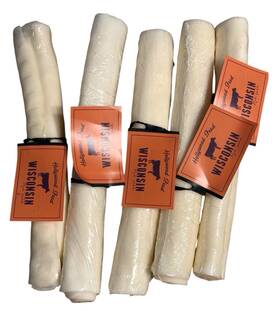 Hollywood Feed 819895026145 10 Inch Retriever Roll Dog Treats 5-pack All Natural Wisconsin Rawhide Bones