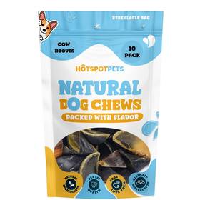 Hotspot Pets 688957296198 Full-size Cow Hooves For Dogs 10 Pack All-natural Long Lasting Dog Chews