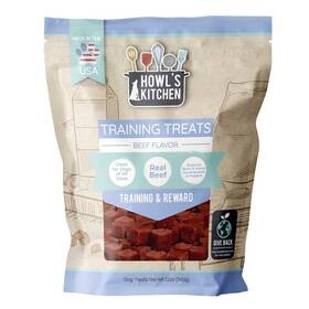 At317 Howls Kitchen Beef Flavor Training Bites 12 Oz Tgnh