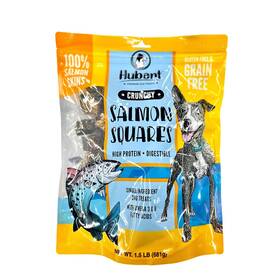 Salcr15 Hubert Premium Dog Treats Pet Salmon Skin Squares Single Ingredient Healthy N