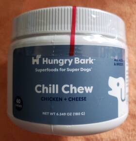 Hungry Bark 850011945001 - Chill Chew Chicken Cheese 6.34 Oz Natural Best 6/2026