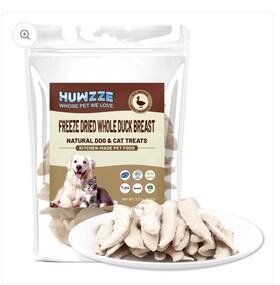 Agf-d0003 Huwzze Freeze Dried Whole Duck Breast All Natural 3.2 Oz