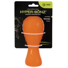 Hyper Pet 012575519535 Hyper-bonz Turkey Scented Drumstick Crunch Bone Interactive Dog Toy 6.0 Inch