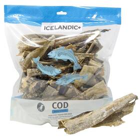 Ift-00134 Icelandic Cod Skin Mixed Pieces Dog Treat 16-oz Bag