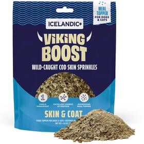 Ift-00335 Icelandic Viking Boost Wild-caught Cod Skin Sprinkles - 4oz Dog And Cat Topper