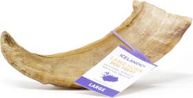 Ilh-00105 Icelandic Lamb Horn - Large 7 Inch Dog Chew Long-lasting Crunchy Treat Medium &