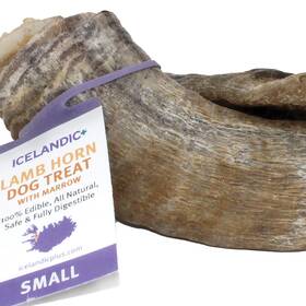 Ilh-00112 Icelandic Small Lamb Horn With Marrow Dog Chew