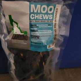 Dd750x Idahound Moo Chews 100% Idaho Grass-fed Beef Dog Treats Single Bag