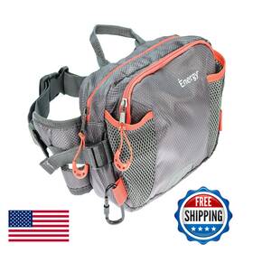 B07dfh3lq3 Ienergy Pat Waist Belt For Dog Owners - Durable Bumbag Walking Red/grey