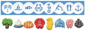 Impress Cookie Press Disks 850007328023 Beach And Nautical 8 Disk Set For Presses