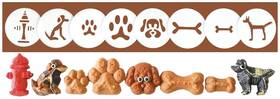Impress Cookie Press Disks 850007328054 Dogs Paws And Bones 8 Disk Set For Presses