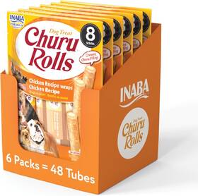 Usd731 Inaba Churu Rolls For Dogs Grain-free Soft/chewy 0.42 Ounce Pack Of 48
