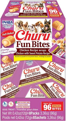 Usd746 Inaba Churu Fun Bites For Dogs Soft And Chewy Baked 1 Count Pack Of 8