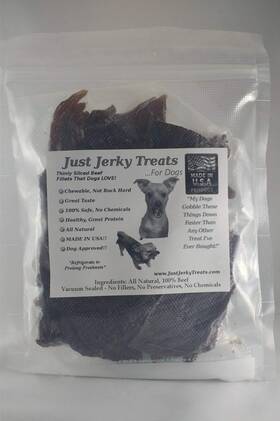 Inc. 744110472097 All Natural Beef Jerky Dog Treats - 8oz Made In Usa. No Chemicals Or Fillers