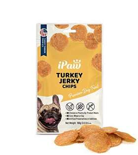 Ipaw 195549000014 Turkey Dog Treats For Puppy Training All Natural Human Grade Treat Ingr