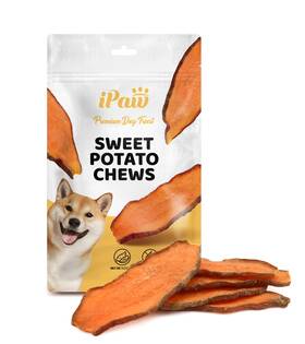 Ipaw 810175530048 Dog Sweet Potato Chews Single Ingredient Treats For Vegetarian All N