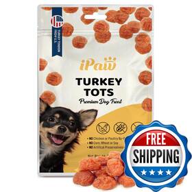 B0brx8npqy Ipaw Turkey Tots Dog Treats For Puppy Training All Natural Human Grade