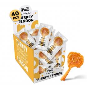 B0flxxys22 Ipaw Turkey Tendons For Dogs 40 Pcs Bulk Pack 100 And Us Sourced Raw