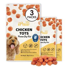 Ipaw Ipcmt-3tw 3 Value Combo Chicken Tots Dog Treats For Puppy 3.5 Ounce Pack Of