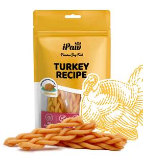 Iptmb-1 Ipaw Turkey Dog Treats All Natural Human Grade 3.5 Ounce Pack Of 1