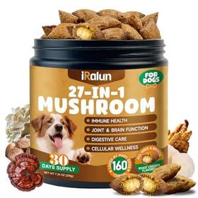 B0gl1xwsfp Iralun Mushroom Chews For Dogs - Immune Digestive Cellular Support Reishi