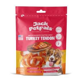 Jack Petpals 850064565027 - S Favorite Crafted Jerky Turkey Tendon Premium Natural