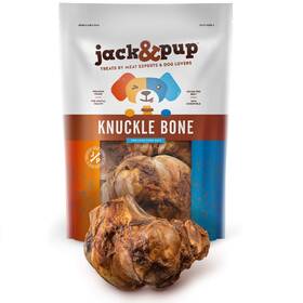 Jack & Pup 810044052541 Beef Knuckle Dog Bones For Large Dogs Pack Of 4 Aggressive Ch
