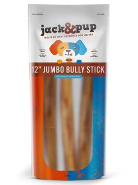 Jack & Pup 810044053371 Jack&pup Jumbo 12 Inch Bully Sticks For Dogs Odor Free Large D
