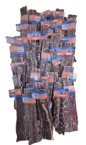 Jack&pup 810044057577 Set Of 50 - Beef Dog Treats Esophagus Gullet 10in 100% Natural Chew
