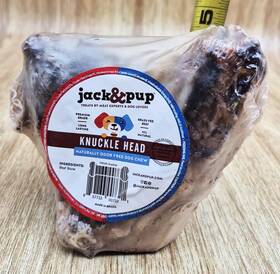 Fr509 Jack & Pup Set Of 7 - Beef Knuckle Bones Natural For Large Dogs Approx 5x5x3in Each