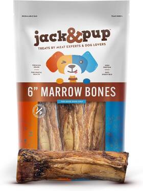 J6mb12d Jack&pup Marrow Bones For Dogs Long Lasting Dog Large 6 Inch Mar