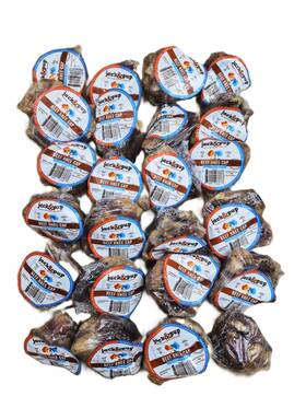 Jkn820d Jack&pup Set Of 24 - Dog Knee Cap Bones Natural And Long-lasting Beef Chews For Dogs