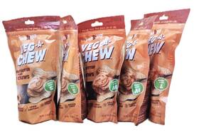 Jsvcpbb12 Jack&pup Set Of 5 Bags - Peanut Butter Veg-a-chew For Dogs By