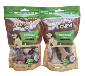 Lmfccb05 Jack&pup 2 Bags - Coconut Flavor Chew For Dog Grain-free Coconut-based Fruit Vegie Chews