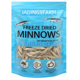 Jadingsfarm 717661806000 Minnows Freeze Dried 100% Natural Premium Cat And Dog Treats D