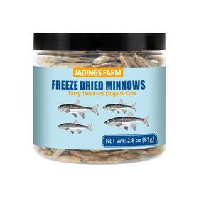 Jadingsfarm 717813836787 Freeze Dried Minnows 100% Natural Premium Cat Dog Treat Minnow